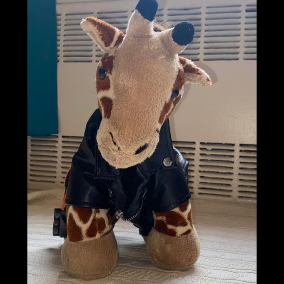 Build-A-Bear/Harley Davidson Leather Jacket Giraff - Picture 8 of 11